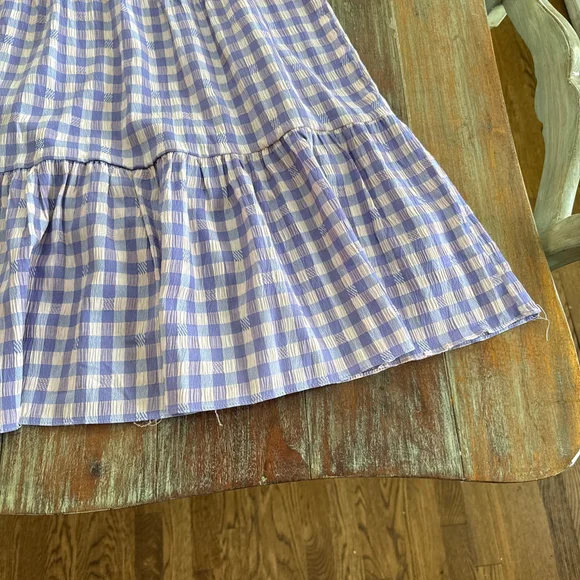 Tuckernuck Hyacinth House Lavender Pale Pink Gingham Sutton Mini Dress XS - Picture 5 of 12